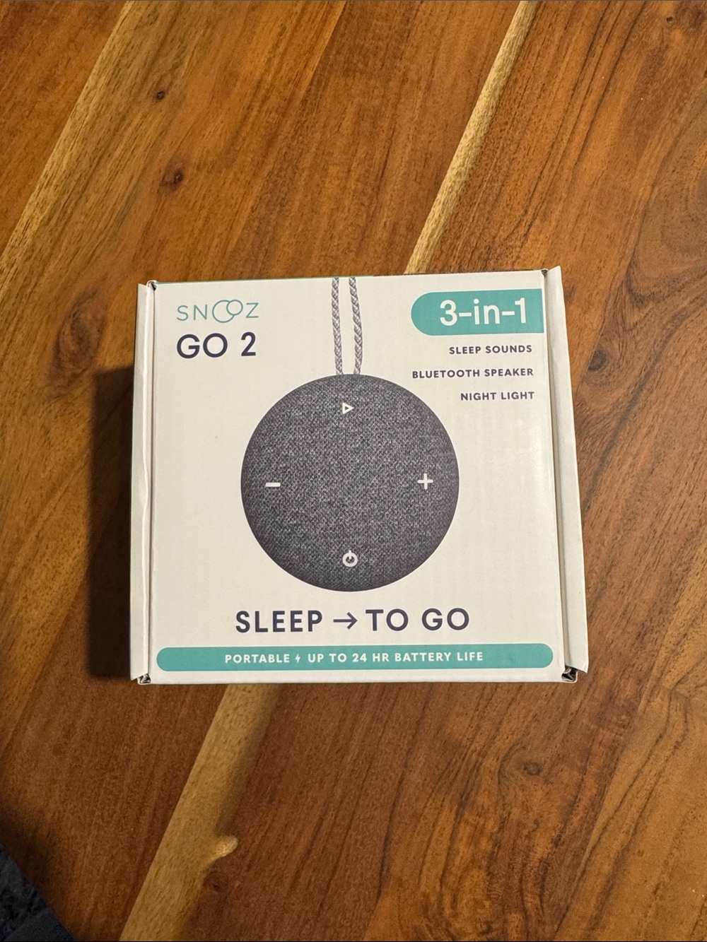 SNOOZ GO 2 Portable Sleep Sound Bluetooth Speaker — Gray